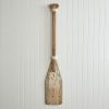 Rustic Reclaimed Wood Wall Oar - Handcrafted Decor for Nautical Theme