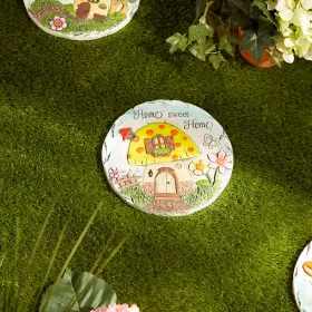 Home Sweet Home Stepping Stone - Decorative Garden Pathway Stone for Outdoor Home Decor