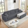 Right sofa seat,L shape Modular Sectional Sofa, Compressed Sectional Sofa Modern Minimalist Style Corduroy Couch,Unfold into a bed, Bedroom