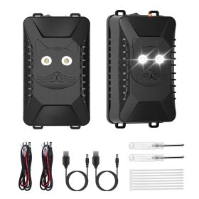 2 Packs Under Hood Ultrasonic Rodent Repellent Mouse Wildcat Control Portable Rodent Chaser With 3 Power Supplies For Car Home Garage (Option: 2Packs)