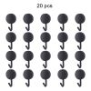 20pcs Self Adhesive Wall Hook Kitchen Bathroom Hook Strong Without Drilling Non-Marking Hook Door Towel Hanger Cute Hook Storage