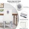 Living Room Dining Chair Lion-Head Backrest Stainless Steel Legs Dining Chair Combining Comfort and Style