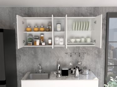 Wall Cabinet Ontario, Double Door, White Finish (Color: as Pic)