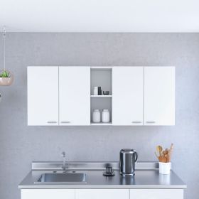 Wall Cabinet Ontario, Double Door, White Finish (Color: White)