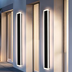 Exterior Wall Lights for House 2 Pack 60 Inch Long Strip Modern Outdoor Light Wall Fixture Sconce, Dimmable Outside Linear Exterior Lights (size: 60inch)