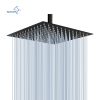 Aquacubic US Warehouse Stock 12 inch Square Water Saving Bathroom Top Rain Shower Head