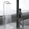 Aquacubic US Warehouse Stock 12 inch Square Water Saving Bathroom Top Rain Shower Head