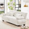 Cloud Couch 2 Seater Sofa for Living Room, Chenille 2 - Seat sofa with 2 Lumbar pillows and 2 throw pillows