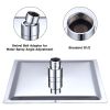 Aquacubic US Warehouse Stock 12 inch Square Water Saving Bathroom Top Rain Shower Head