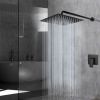 Aquacubic US Warehouse Stock 12 inch Square Water Saving Bathroom Top Rain Shower Head